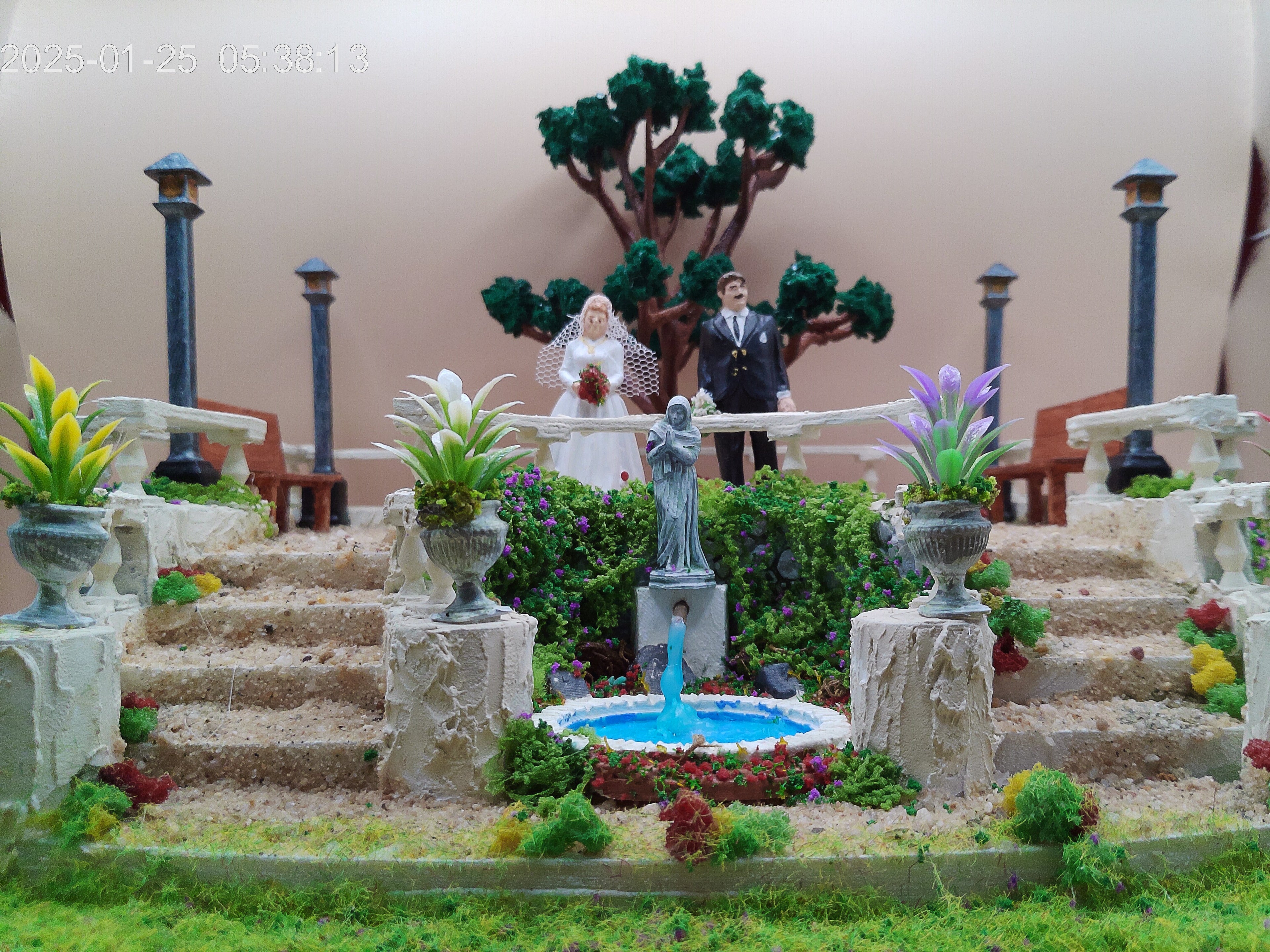 Place du village avec fontaine