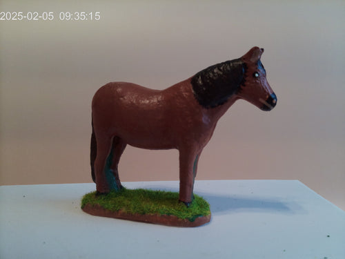 Cheval santon provençal figurine crèche artisanale