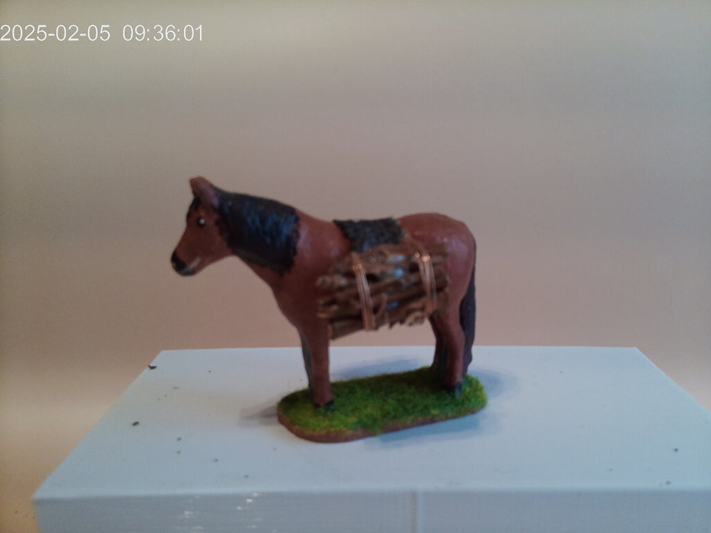 Cheval miniature décor crèche provençale