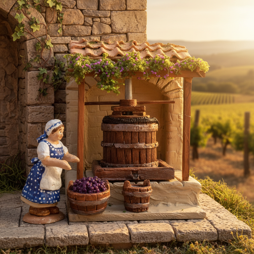Pressoir à vin artisanal provençal